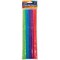 Spiral Chenille Stems, Assorted Colors, 12" X 6 Mm, 50 Pieces